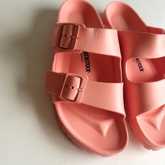 Birkenstock Arizona Eva Light Pink Vinyl Slide Sandals size EUR 41, US 10.5 - Picture 6 of 13